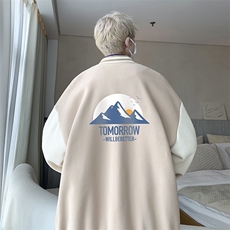 摇粒绒棒球服男大码开衫卫衣男夹克BF86235-P65，男装夹克，电商A040