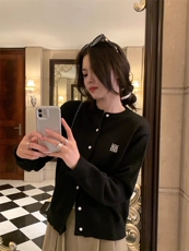 2025年春季外套开衫常规款女甜美时尚百搭，女装针织衫/毛衣，尚可儿羊绒