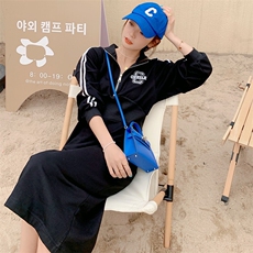 主推款2022现货高腰开叉字母卫衣连衣裙有5528-P115K168，女装连衣裙，浙宝305