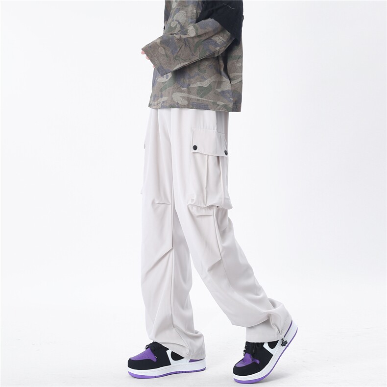 A429-YK319-特批35秋季薄款抽绳束脚口袋伞兵工装裤，男装工装外套，电商A429