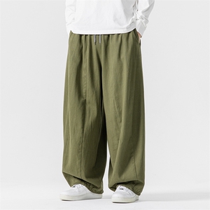 秋冬新款 中性大码日系工装休闲裤宽松垂感阔腿裤风 K269/P65图片
