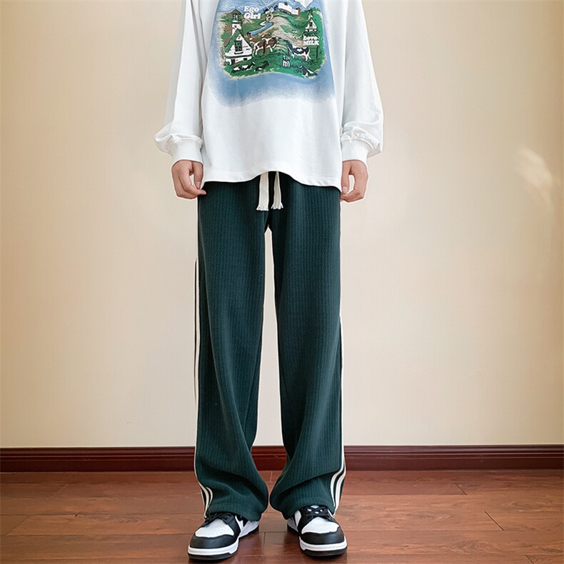 22秋冬400克重新款宽松港风百搭休闲直筒裤B266-X831-P6078,男装休闲裤,星座B257-1