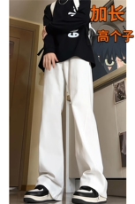 春季加长版裤子男高个子185cm110牛仔裤微喇直筒休闲长裤KZ002P55，男装牛仔裤，电商B312