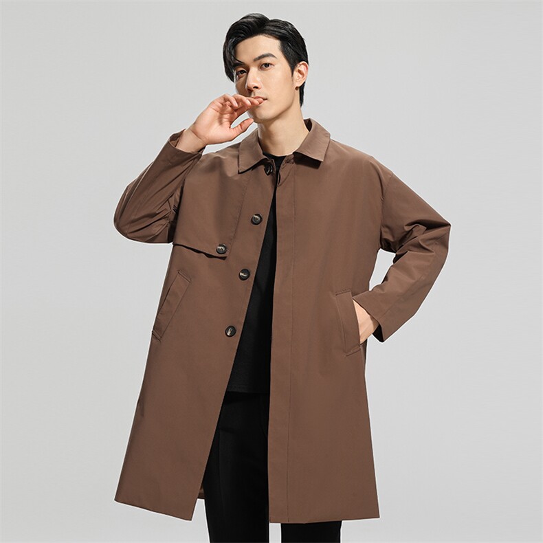 无影墙2025秋季新款高级感百搭休闲宽松风衣外塔男FY555-P135，男装风衣，电商A413