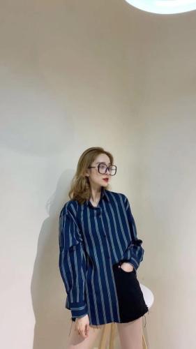 春夏新款条纹品质衬衣,女装,焦点预报