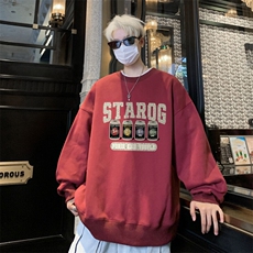 ！圆领卫衣男装港风长袖T恤男外套男WY258-特P23，男装T恤，电商B367