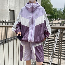夏季连帽夹克衫防晒服套装运动风时尚防晒衣男XZ514-2-1612-P98，男装防晒衣，星座514-2(原B239)