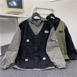 盐系炸街工装外套宽松韩版慵懒风夹克百搭ins超火cec连帽815图片