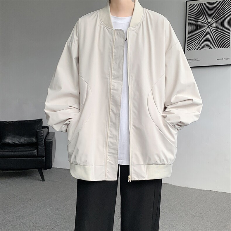 M-8XL春季棒球服外套男大码立领飞行员夹克潮牌休闲衣服JK001P65,男装夹克,电商B312