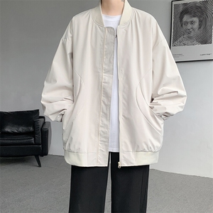 M-8XL春季棒球服外套男大码立领飞行员夹克潮牌休闲衣服JK001P65