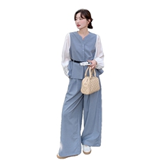 2026春装高端轻奢撞色拼接套装女春季新款2D045-P185-K298，女装套装/套裙，2D045