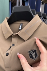 男士短袖T恤保罗polo衫2023夏季新款中年休闲男装半袖翻领体恤衫，男装Polo衫，电商B212（原钱塘6029）