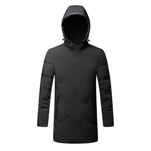 秋冬季中年羽绒服男可脱帽商务休闲中老年爸爸外套HPN68805-P300图片