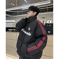 F585P103美式复古撞色棉服2024新款加厚保暖棉袄冬季，男装棉衣，星座512-6