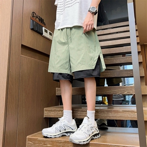 新款2025男女同款休闲裤五分裤短裤百搭潮流宽松 A406 K3517 P38图片