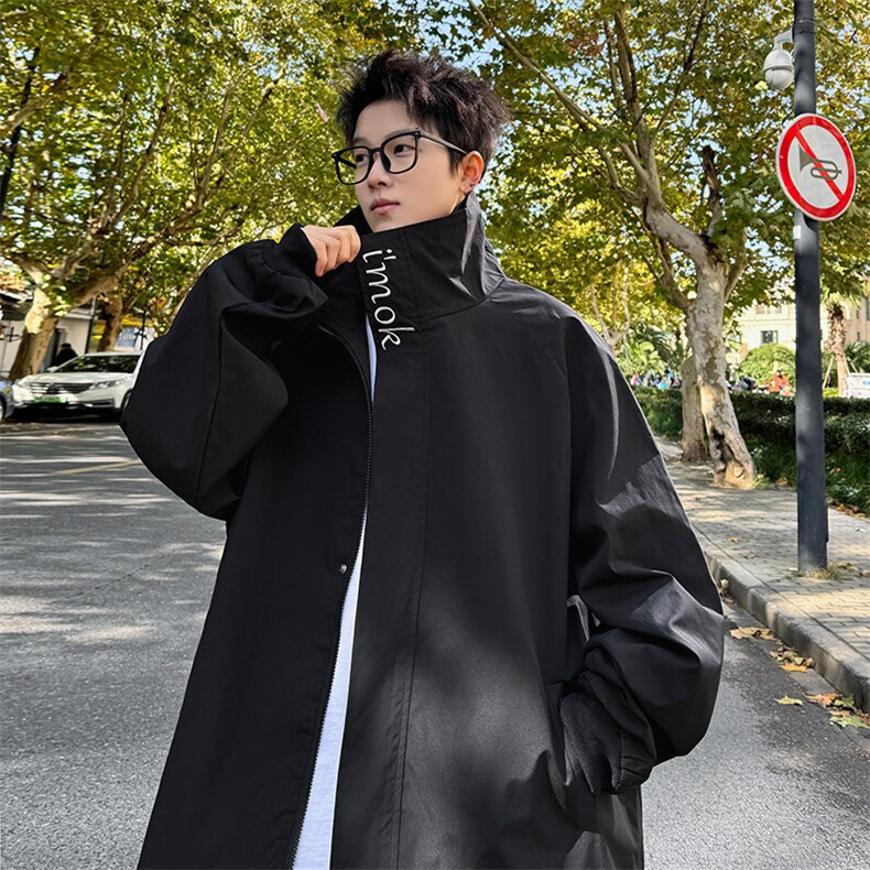 JK5006/P65春装新款个性刺绣立领飞行员夹克男潮流上衣外套，男装夹克，电商A141