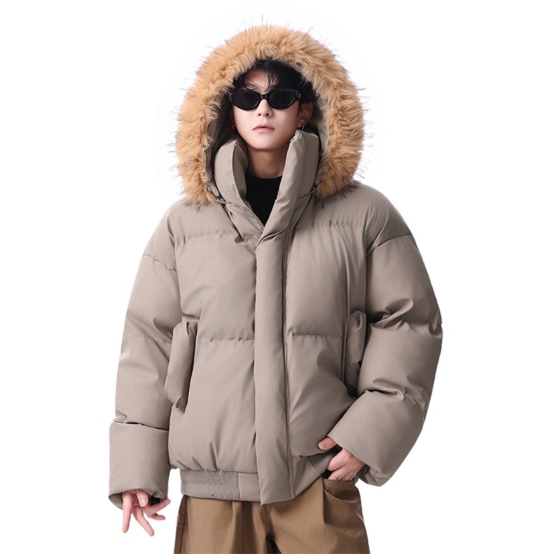 棉服男连帽毛领棉衣帽子可拆卸毛领可拆卸MF668-特P88无差价，男装棉衣，星座214-3