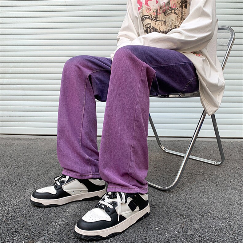美式嘻哈高街街头复古宽松老爹裤oversize男牛仔裤长裤N06058-P48,男装牛仔裤,星座308B-1