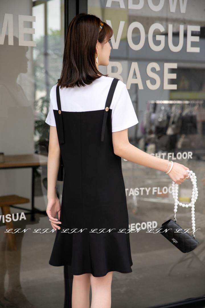 简约大方连衣裙，女装连衣裙，莲佳妮