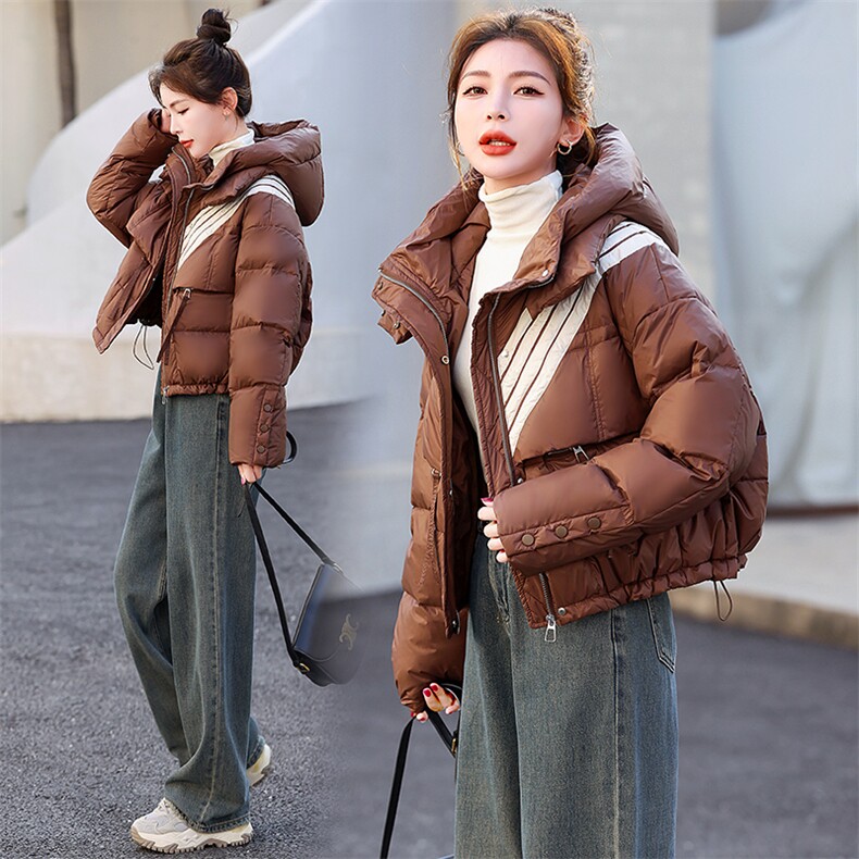 羽绒服女短款冬季2023新款今年流行小个子加厚90白鸭绒外套现货!,女装羽绒服,一安秀