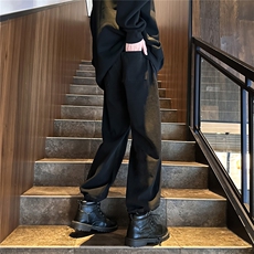 k1066-p48-控68M-5XL宽松束脚大码多口袋港风高阶黑暗牛仔，男装牛仔裤，星座116