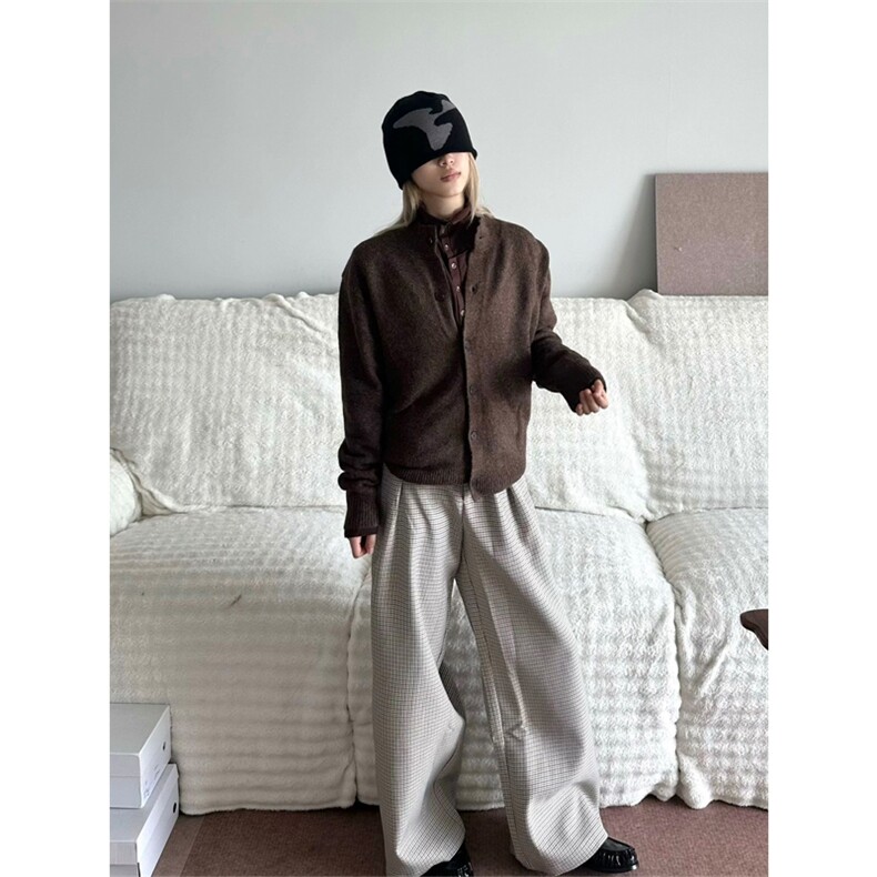 网图有货秋季半高领针织毛衣男女老钱风慵懒感外套A937-P45,男装针织衫/毛衣,星座1505