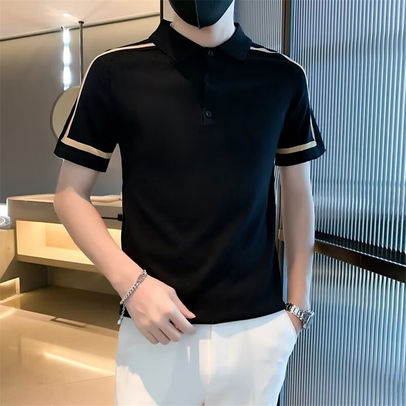 潮流短袖ins潮百搭简约夏季2023POLO衫原宿日系男TS312,男装T恤,星座1116A-2（原606A-1）