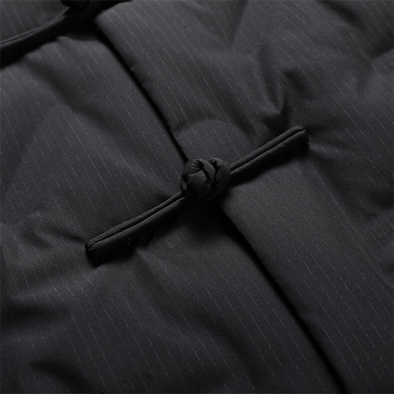 主推90绒中年唐装羽绒服男复古盘扣风羽绒服外套中式爸爸男装,男装羽绒服,钱塘723