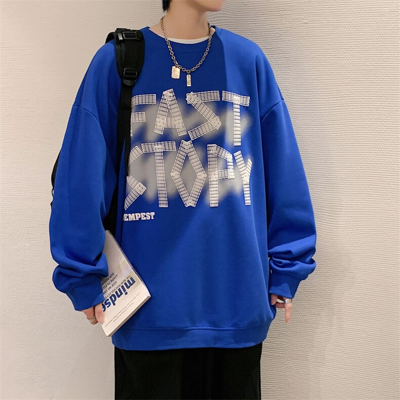 【新品】8810-2-P412026年春季新款圆领卫衣男休闲宽松百搭上衣,男装卫衣,星座1206-1（原A206-1）