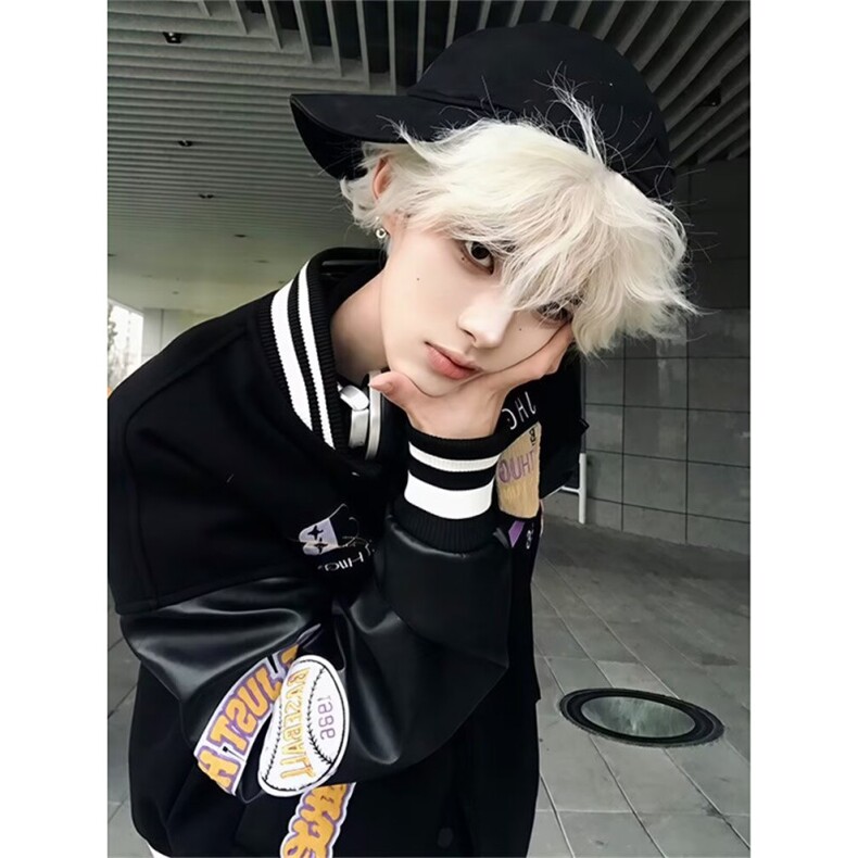 新款2025春秋洋气棒球服外套男女青年夹克上衣J725,男装夹克,星座1116A（原606A-3）