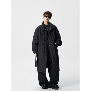 中长款葫芦格多口袋M-5XL大码涤纶小立领棉衣78164P138控218,男装棉衣,星座227-7