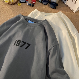 高品质抖音货源夏季重磅短袖T恤硅胶印花XZ211-1-T7503-P30，男装T恤，星座211-1