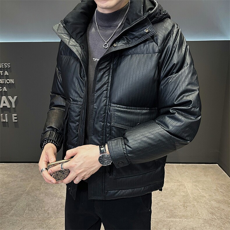6621P1952025冬季新款PU皮羽绒服男士高品质外套，男装羽绒服，星座414（原B263）