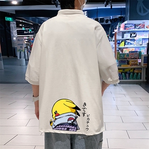 PL57036-P35 翻领短袖polo衫男大码胖子半袖t恤男有领保罗衫图片