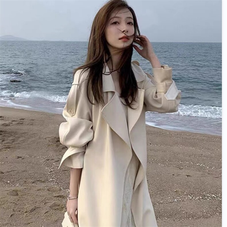 秋季新款风衣百搭时尚外套高级感垂感图片