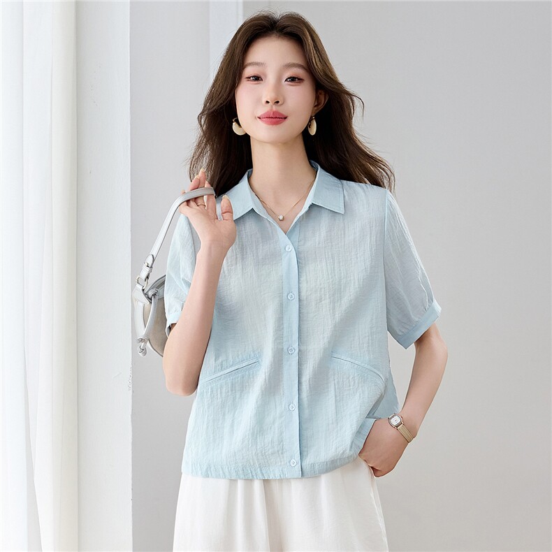 现货！现货！2026夏季新款时尚宽松衬衫女,女装衬衫,以桐