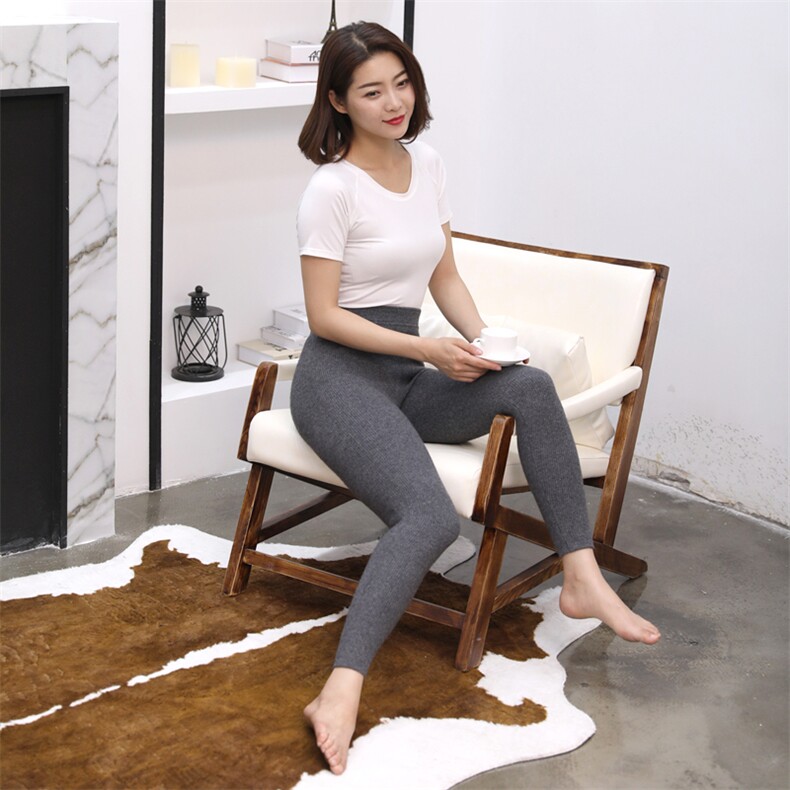 女士35%羊绒加厚羊绒裤秋冬保暖柔软贴肤,女装打底裤,金牧歌羊绒裤