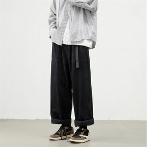 新款卡扣水洗工装休闲裤大码M~5XL XZ604-KG60-P50控68图片