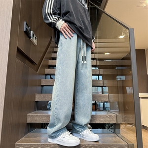 跑量款松紧腰 直筒牛仔裤B342-W3000-特P35图片