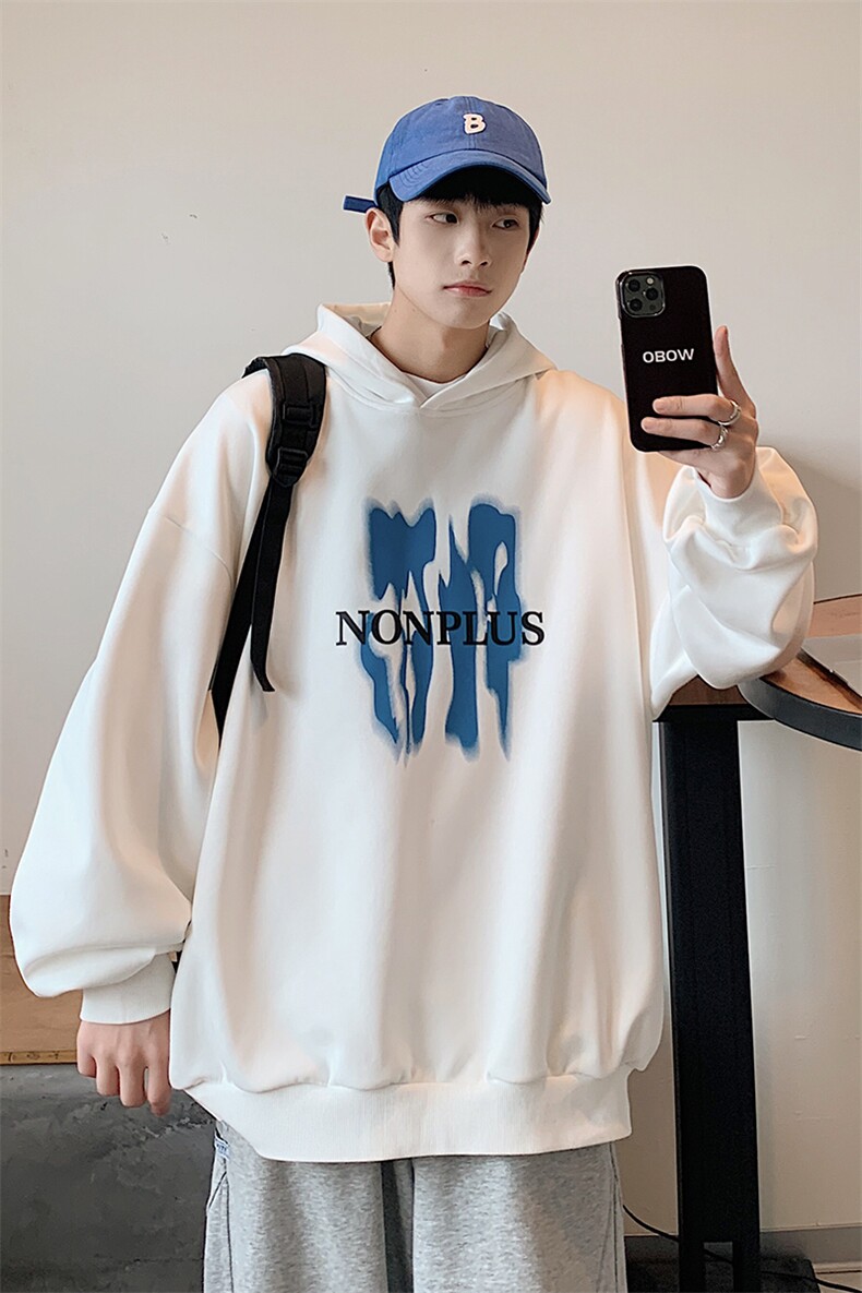 2025秋季新款印花连帽男士卫衣学生外套聚酯纤维WY8507-P45,女装短外套,电商A062