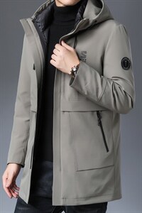 B-N7601冬季新款男士羽绒服外套可脱卸内胆修身白鸭绒P306，男装羽绒服，电商B360