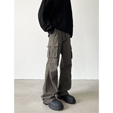 美式复古黑色显瘦裤子潮牌男工装裤宽松休闲裤春秋款XK112/P58，男装休闲裤，星座506