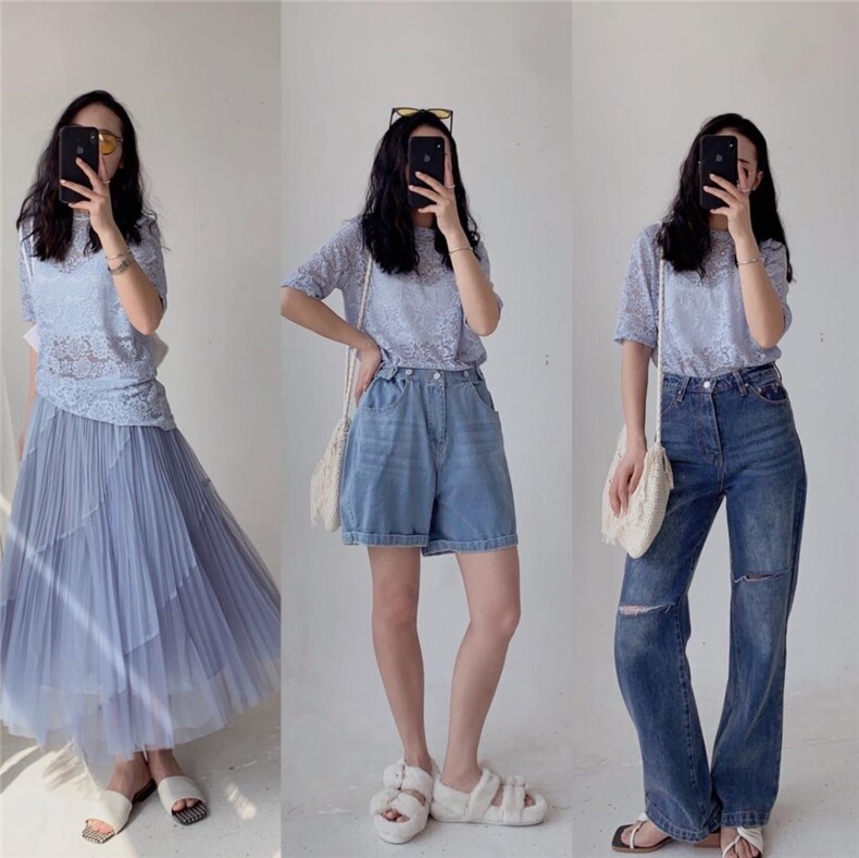 特色拼接半裙，女装半身裙，是爱 SHI AN