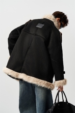 有长图原版品质冬季新款皮毛一体立领棉服男宽松外套MF00829/P150，男装棉衣，电商B316