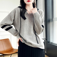 女士羊毛衫秋冬保暖纯色简约羊毛，女装羊毛衫，蒙莲贝斯