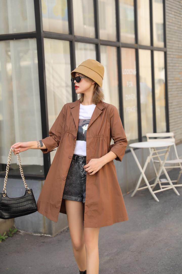 西装领韩版风衣，女装西装，美惠百合