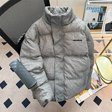 慵懒2026冬新款美式字母刺绣立领棉服男女宽松保暖棉袄TTM28P65，男装棉衣，星座1013-5