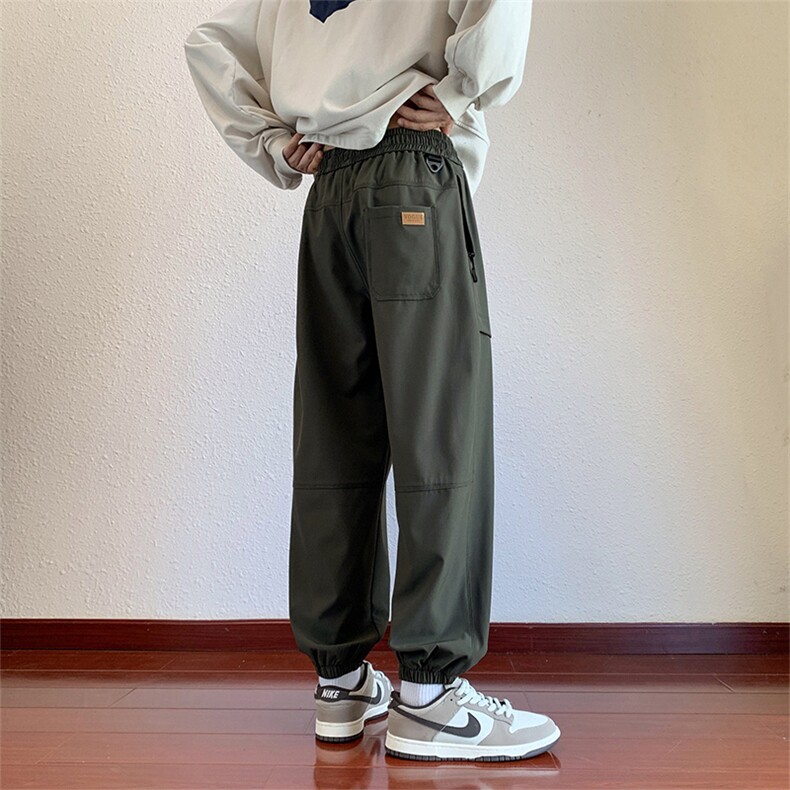 秋冬季美式高街休闲潮牌运动设计感高弹裤子XZ301b-2-CK696P35,男装休闲裤,星座301B-2（原A443-1）