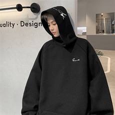XZ809A/NWY809/P75/控88呢料刺绣连帽卫衣复合底布穿着更舒适，男装卫衣，星座809A(原222-1)