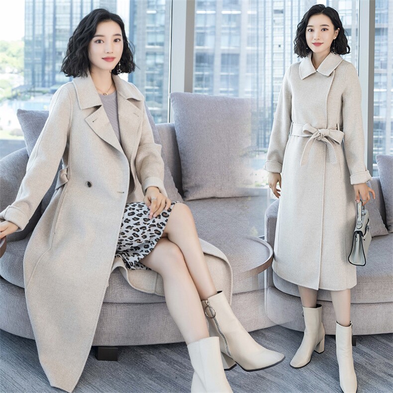 other/其他毛呢外套通勤常规长袖长款个性减龄百搭休闲带腰带,女装毛呢外套,阿舍尔精品